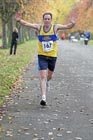 Steve Middleton finishing 2nd in the Newcastle Town Moor Marathon